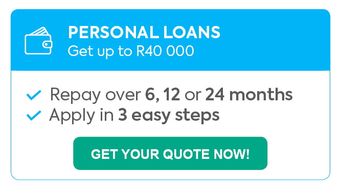 up to R40 000, get up to R40 000, repay over 6, 12, 24 months, skip a payment, loan, finchoice loan, get your quote, get your quote in minutes, personal loan, apply in 3 easy steps